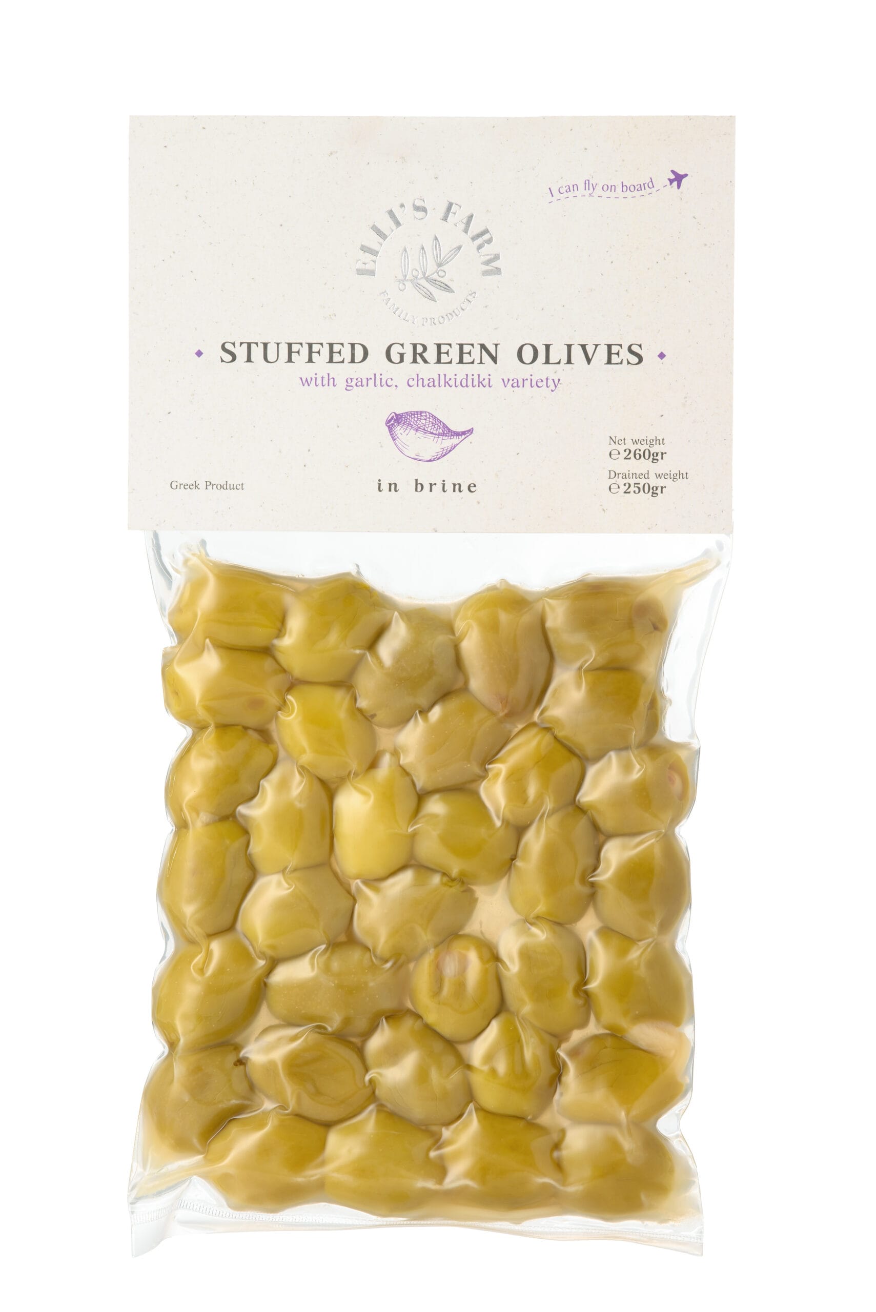 Stuffed Green Olives with Garlic